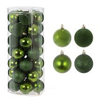 Набор из 35шт Украшение новогоднее "Шар", D 6 см, L16 W16 H36 см