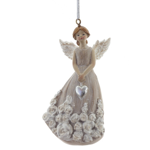 Фигурка декоративная подвесная "Ангел",   L5 W3,5 H9,5 см, 2в. фото 2
