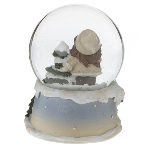 Фигурка декоративная "Дети" в стекл шаре, L7 W6,5 H8,5 см, 2в. фото 3 Фигурка декоративная "Дети" в стекл шаре, L7 W6,5 H8,5 см, 2в. фото 3