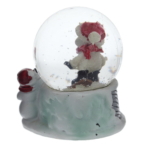 Фигурка декоративная "Снеговик" в стекл шаре, L5,5 W5 H6 см, 2в. фото 5 Фигурка декоративная "Снеговик" в стекл шаре, L5,5 W5 H6 см, 2в. фото 5