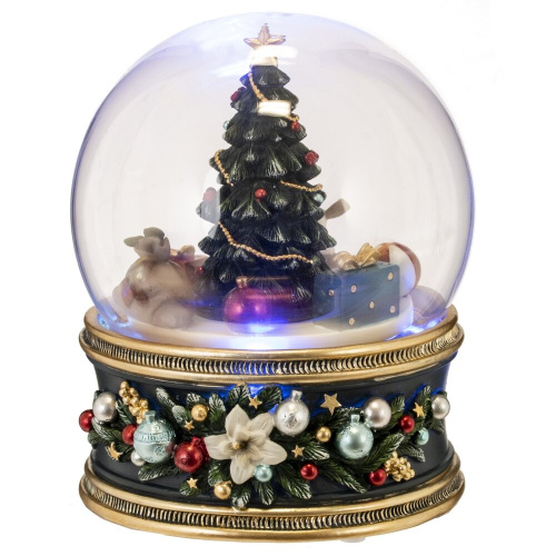 Фигурка декоративная "Рождество" в стекл шаре (муз, движ, ААх3,н/п), L11 W11 H14 см фото 2 Фигурка декоративная "Рождество" в стекл шаре (муз, движ, ААх3,н/п), L11 W11 H14 см фото 2