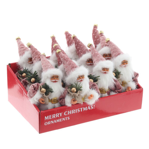 Дед Мороз подвесной, L11 W5 H17 см (полка 12 см.) фото 2