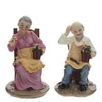 Фигурка декоративная "Бабушка/Дедушка", L10 W10 H16,5 см, 2в.