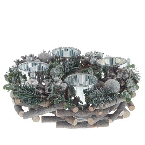 Подсвечник, D 4,5 см, L24 W24 H8 см Подсвечник, D 4,5 см, L24 W24 H8 см