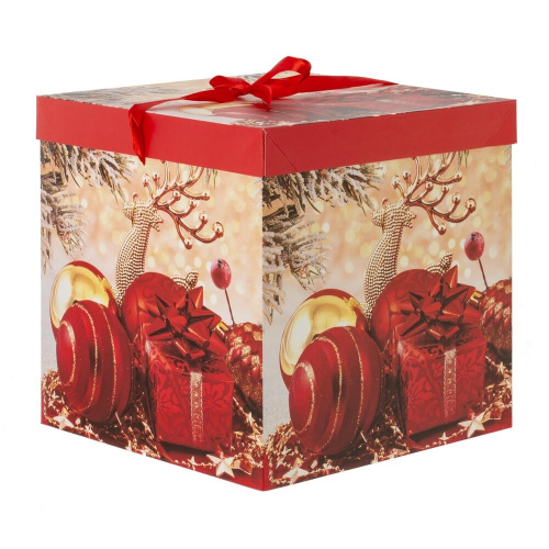 Коробка подарочная, L30 W30 H30, 2в. фото 5