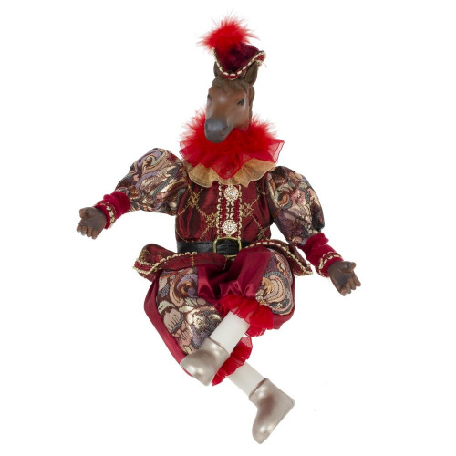 Игрушка набивная "Лошадь", L18 W11 H42/23 см фото 2 Игрушка набивная "Лошадь", L18 W11 H42/23 см фото 2