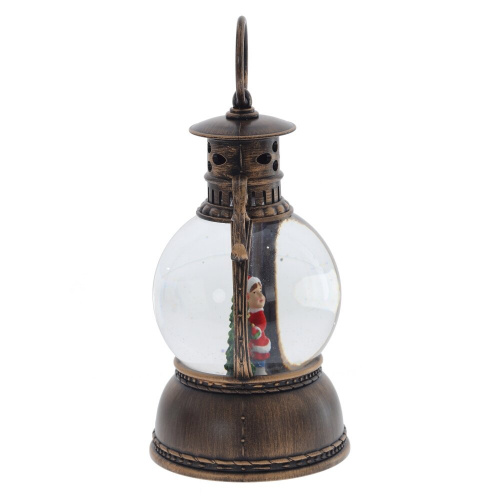 Изделие декоративное "Фонарь" (подсветка, муз, вьюга, 3хААА, н/п + USB), D 10 см, L11 W11 H24 см фото 3 Изделие декоративное "Фонарь" (подсветка, муз, вьюга, 3хААА, н/п + USB), D 10 см, L11 W11 H24 см фото 3