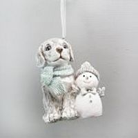 Изделие декоративное подвесное "Собачка", L6,5 W7 H9,5 см Изделие декоративное подвесное "Собачка", L6,5 W7 H9,5 см