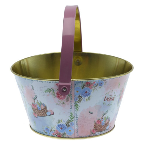 Изделие декоративное "Ведерко пасхальное", L19,5 W19 H10,5 см фото 4
