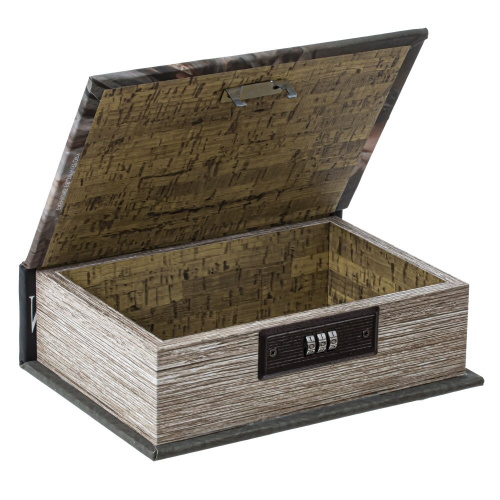 Шкатулка-книга с кодовым замком, L15,5 W6,5 H22 см фото 6