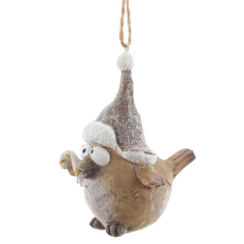 Фигурка декоративная подвесная "Птичка", L6 W7 H6 см, 2в. фото 3 Фигурка декоративная подвесная "Птичка", L6 W7 H6 см, 2в. фото 3