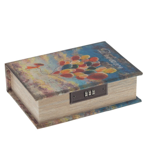 Шкатулка-книга с кодовым замком, L15,5 W7 H22 см фото 3