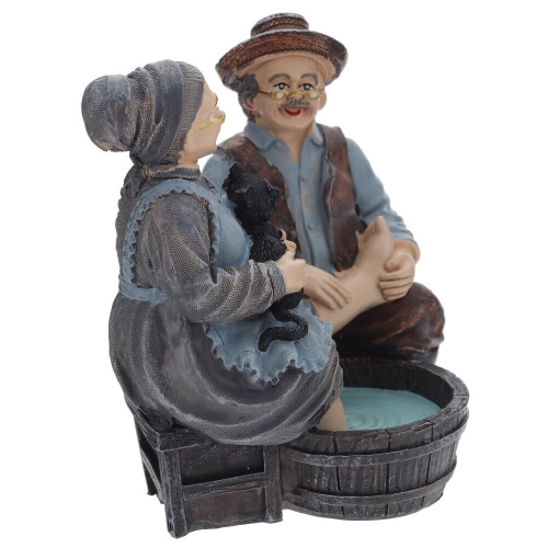 Фигурка декоративная "Бабушка с дедушкой", L11,5 W9 H12 см фото 2 Фигурка декоративная "Бабушка с дедушкой", L11,5 W9 H12 см фото 2