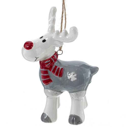 Фигурка декоративная подвесная "Олень" (цена за 1 штуку), L5 W3,5 H8,5 см, 2в. фото 3