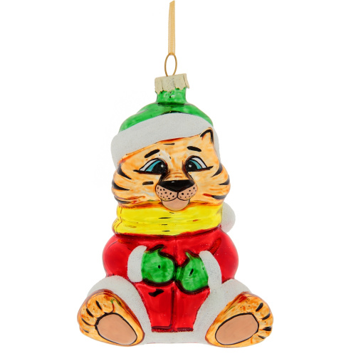 Украшение новогоднее "Тигр", L8 W6 H12 см, 4в. фото 5
