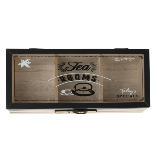 Шкатулка для чайных пакетиков, L24 W10,5 H7,5 см фото 5