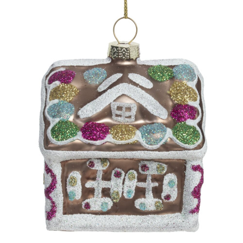 Украшение новогоднее "Домик" , L7 W7 H8 см Украшение новогоднее "Домик" , L7 W7 H8 см