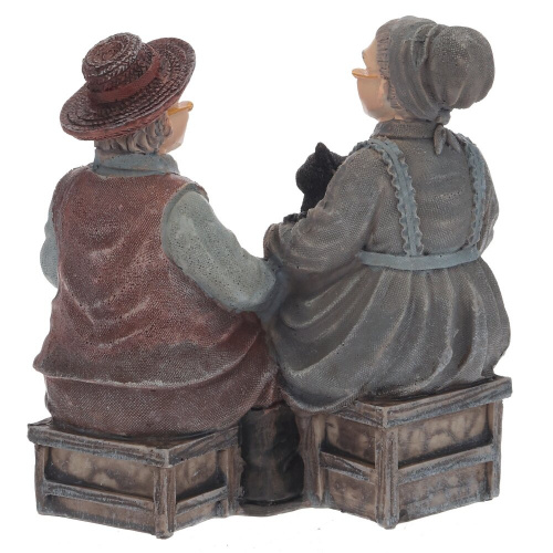 Фигурка декоративная "Бабушка с дедушкой", L11,5 W9,5 H12 см, 2в. фото 9