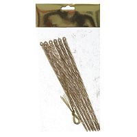 Набор из 6 шт: Изделие декоративное подвесное "Сосулька", L5 W0,7 H19 см Набор из 6 шт: Изделие декоративное подвесное "Сосулька", L5 W0,7 H19 см