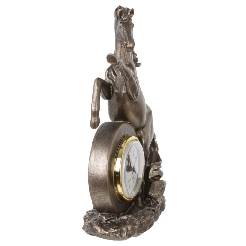 Фигурка декоративная "Лошадь" с часами (AAAx1 н/п), L16 W7,5 H23 см фото 2