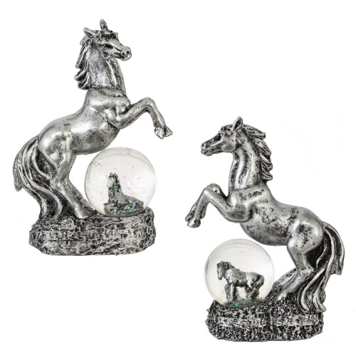 Фигурка декор в стекл шаре "Лошадь", L10 W5 H14 см, 2в. Фигурка декор в стекл шаре "Лошадь", L10 W5 H14 см, 2в.