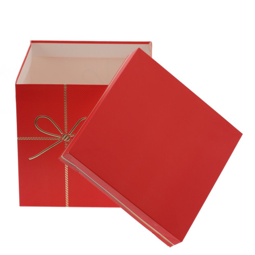 Коробка подарочная (бумага 350г/м2), L22,5 W22,5 H22 см, 4в. фото 9