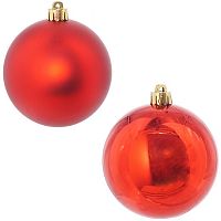 Набор из 4шт Украшение новогоднее Шар "Красная вселенная", D 8 см, L15,5 W8 H15,5 см Набор из 4шт Украшение новогоднее Шар "Красная вселенная", D 8 см, L15,5 W8 H15,5 см