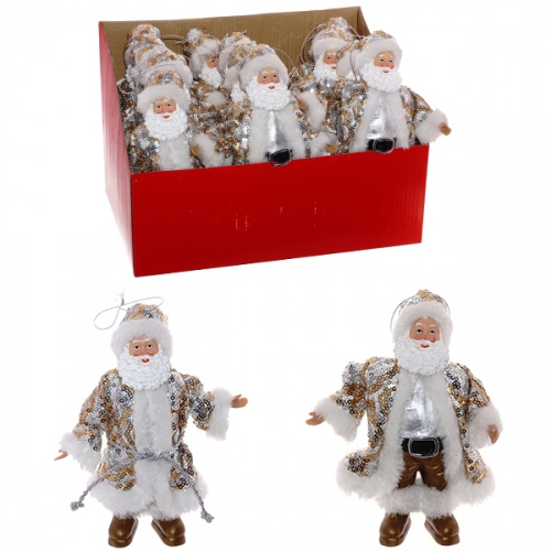 Дед Мороз , (блок 12 шт), L10 W4 H16 см, 2в.