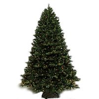 Ёлка искусственная "Финляндия", D152 см, H228 см, 3360 веток, с подсвет 650 LED ламп, от сети