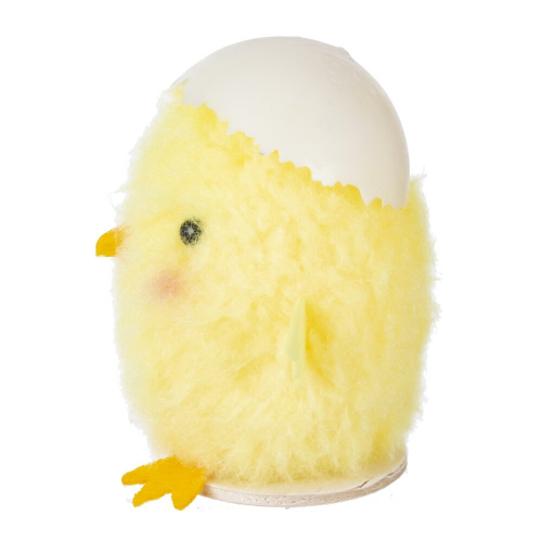 Фигурка декоративная "Цыпленок" (блок 12 шт), L7 W6 H7 см, 3в. фото 5