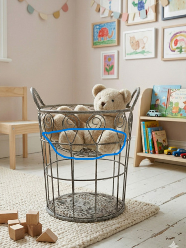 Корзина, L30,5 W27 H35 см фото 6