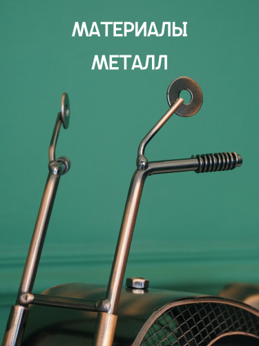 Подставка для бутылки "Мотоцикл", L34 W8,5 H26,5 см фото 4