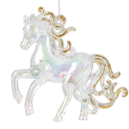 Украшение новогоднеe "Лошадь", L10 W3 H9,5 см фото 2 Украшение новогоднеe "Лошадь", L10 W3 H9,5 см фото 2
