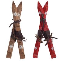 Изделие декоративное подвесное "Лыжи", L23 W7 H5 см, 2в. Изделие декоративное подвесное "Лыжи", L23 W7 H5 см, 2в.