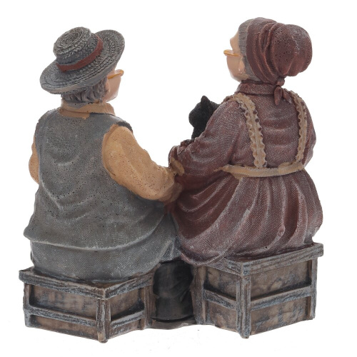 Фигурка декоративная "Бабушка с дедушкой", L11,5 W9,5 H12 см, 2в. фото 6