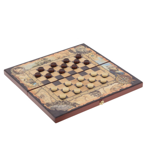 Игра настольная 3 в 1 (шахматы, шашки, нарды) "Морские", L50 W25 H6 см фото 4 Игра настольная 3 в 1 (шахматы, шашки, нарды) "Морские", L50 W25 H6 см фото 4
