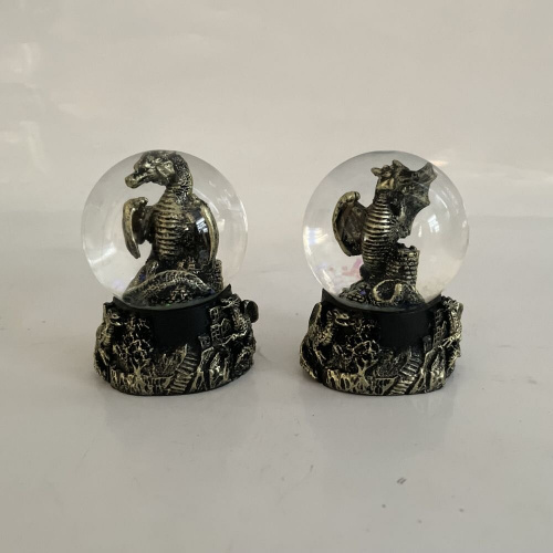 Фигурка декоративная в стекл.шаре "Дракон", D 4.5 см, L4,5 W4 H6 см, 2в. фото 4