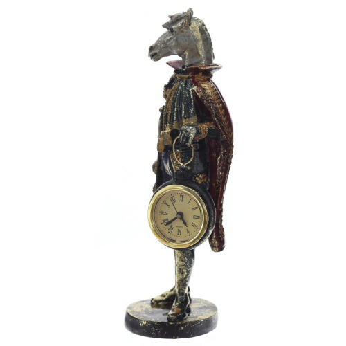 Фигурка декоративная "Лошадь" с часами D4см, (LR44x1), L12 W7,5 H24,5 см фото 2 Фигурка декоративная "Лошадь" с часами D4см, (LR44x1), L12 W7,5 H24,5 см фото 2