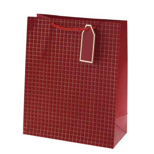 Пакет подарочный M (бумага 210г/м2, блок 12шт), L26 W12 H32 см, 4в. фото 3