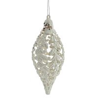 Украшение новогоднее "Капля", L6 W6 H15 см