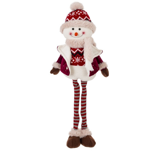 Игрушка набивная "Снеговик", L20 W16 H53 см, 2в. фото 3