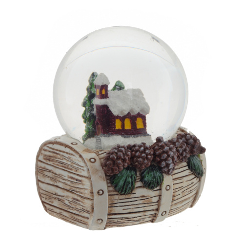 Фигурка декор в стекл шаре "Домик", D 4.5 см, L4,5 W4,5 H6 см, 3в. фото 2