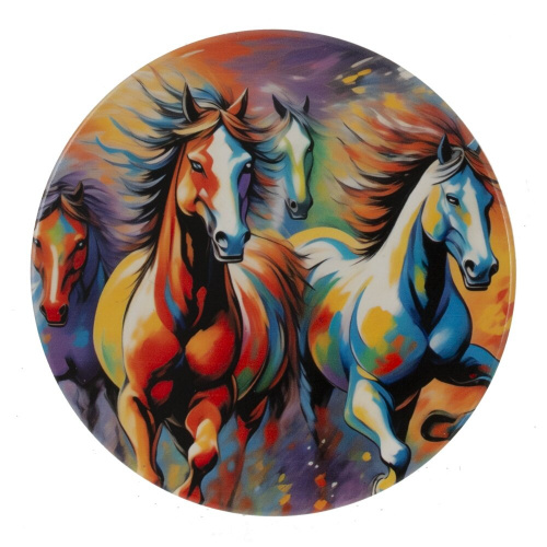 Декоративная подставка под горячее "Лошадь", D 10 см, L10 W10 H0,5 см, 4в. фото 4 Декоративная подставка под горячее "Лошадь", D 10 см, L10 W10 H0,5 см, 4в. фото 4