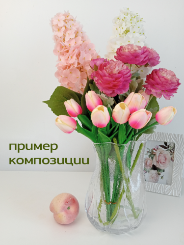 Цветок искусственный "Ранункулюс", L10 W10 H49 см фото 6