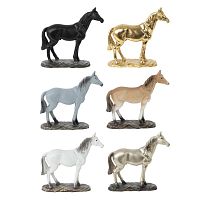 Фигурка декоративная "Лошадь", L9 W3 H10 см, 6в.