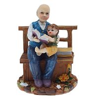 Фигурка декоративная "Бабушка/Дедушка" (цена за 1 штуку), L9 W7 H12 см, 2в.