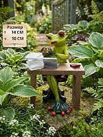 Фигурка декоративная "Лягушка", L10 W11 H14 см
