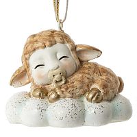 Фигурка декоративная подвесная "Овечка", L6 W3,5 H5 см