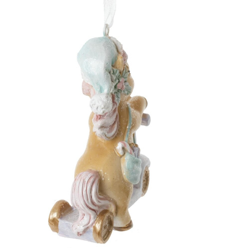 Фигурка декоративная подвесная "Лошадка на самокате", L7 W3 H9 см фото 4