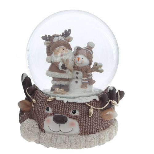 Фигурка декоративная "Дед Мороз" в стекл шаре (ключ,муз), L10 W10 H14 см Фигурка декоративная "Дед Мороз" в стекл шаре (ключ,муз), L10 W10 H14 см